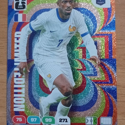 Panini World Cup 2026 Adrenalyn XL Limited Edition Dembele card used, small size