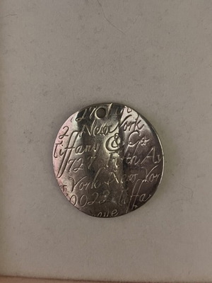 Tiffany & Co charm pendant silver used