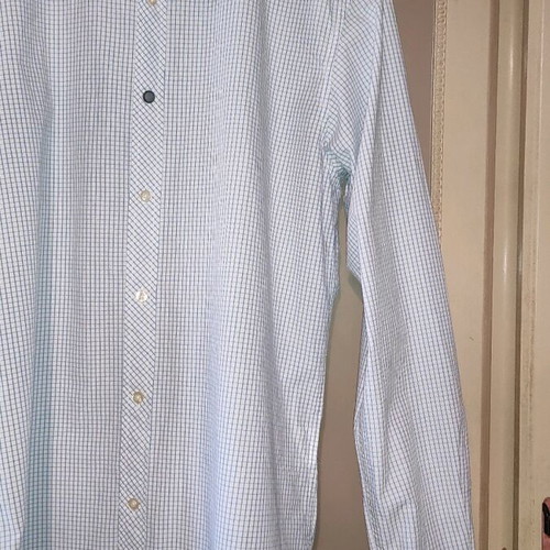 Scotch & Soda shirt for cufflinks like new, blue and white checkered