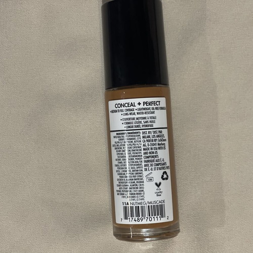 Milani Conceal + Perfect 2-in-1 Foundation+Concealer 11A Nutmeg Muscade like new