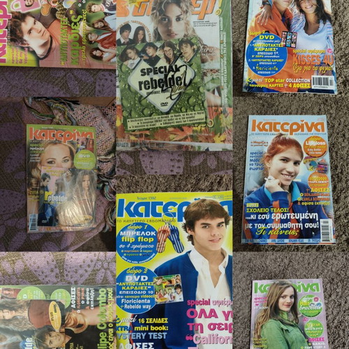 Rebelde Way Collection used with cards, stickers, magazines, DVDs