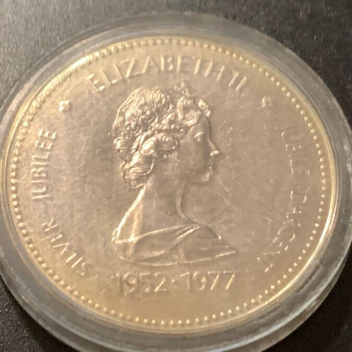 Silver 1 Dollar 1977 Canada Throne used