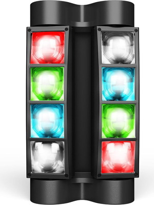 Betopper DJ stage light with moving head, 8x3W RGBW LED, new