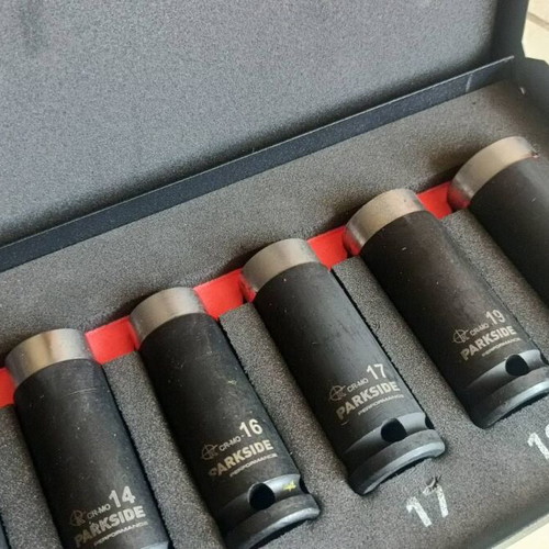 PARKSIDE Performance Impact Socket Set 1/2 inch, 8 pieces, new