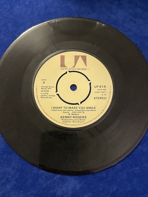 Kenny Rogers 7 Inch Vinyl Record used, country