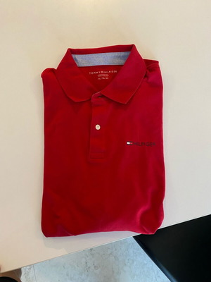 Tommy Hilfiger Polo Shirt new, red, XL