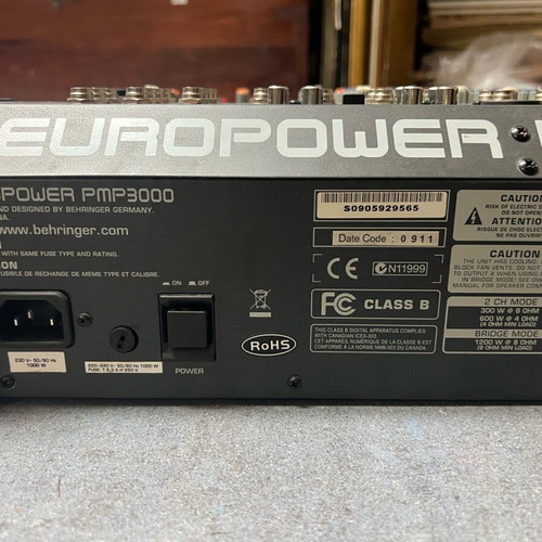 Behringer PMP-3000 used 900W microphone mixer console