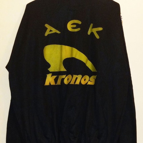 AEK Kronos basketball tracksuit set used vintage retro, size L