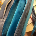 Laptop bag like new, blue with multiple compartments