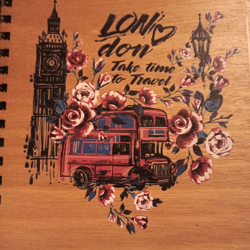 Wooden notebook new with 50 pages