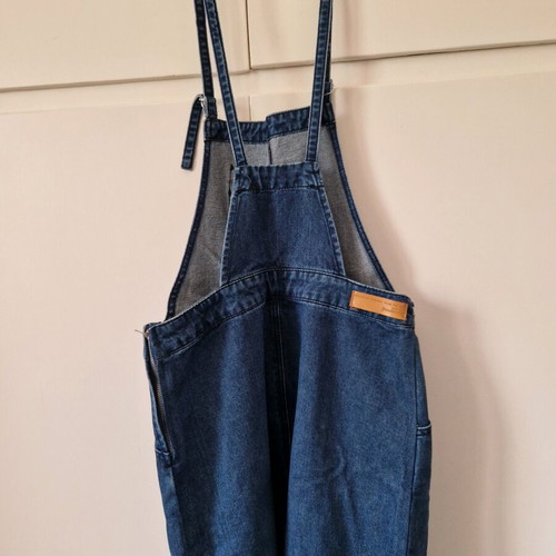 Stradivarius denim skirt overall like new, blue, size M/L