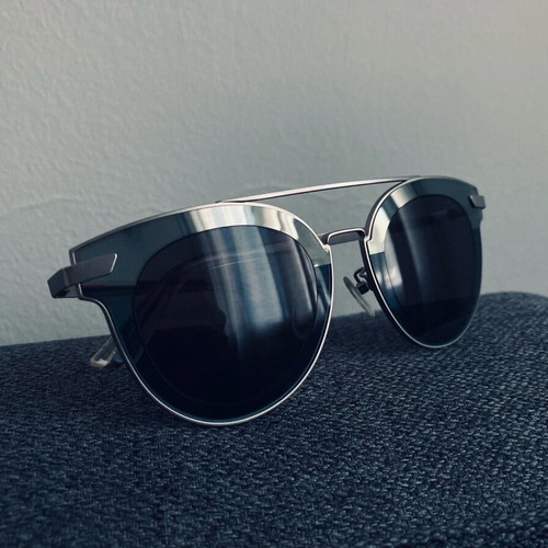 Police Halo 2 PL349 sunglasses new, unisex, silver matte frame
