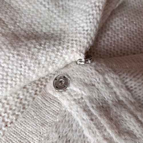 Morgan knitted wrap dress like new, beige mohair blend