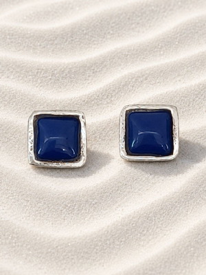Handmade Gianniotika Earrings Silver 925 and Lapis Lazuli new