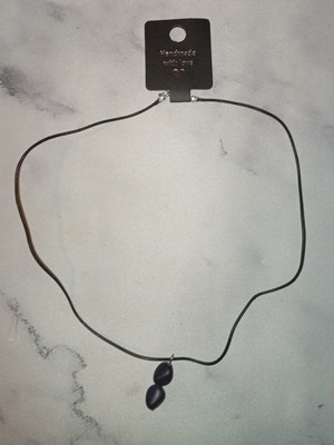 Handmade magic necklace new, black and purple