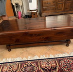 Wooden folding table vintage used