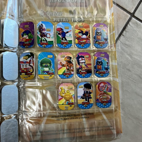 Brawl Stars album with metal tags like new