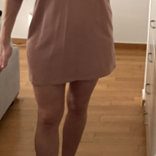 Mini dress with ruffles Stradivarius size S used