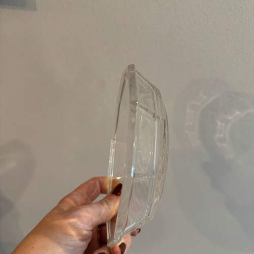 Glass decorative item like new with flower design