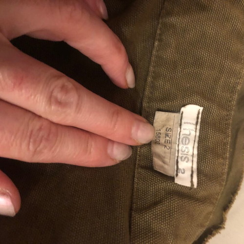Military Cropped Jacket Thesis like new in khaki color