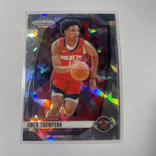 2024-25 Panini Prizm Amen Thompson #118 Cracked Ice Rockets card new
