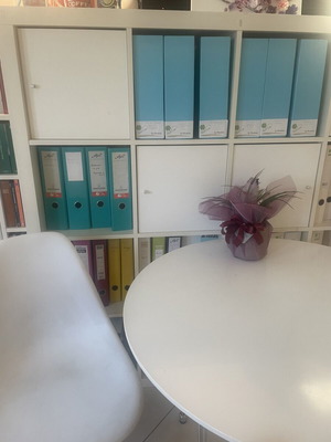 Professional office equipment like new, including IKEA shelves and 40 chairs