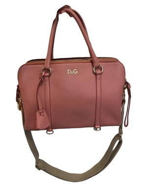 D&G ροζ δερμάτινη τσάντα Lily Twist σαν καινούργιο, ώμου