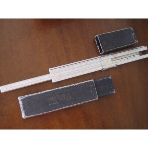 Faber-Castell 1/54 Darmstadt 400g 1937 used slide rule with clear plastic cursor