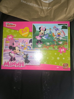 Disney Junior 2 in 1 puzzle like new, 74 pieces