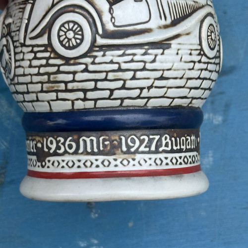 Avon Car Classics Ceramic Beer Stein 1979 used with Metal Lid