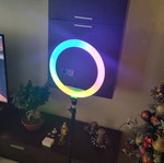 Ring light new with tripod without box