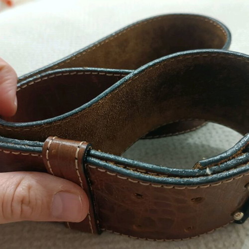 Marja Kurki leather belt brown like new, size 80