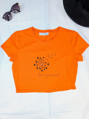Porta Fortuna πορτοκαλί crop top σαν καινούργιο, μέγεθος M/L