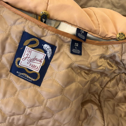 Scotch & Soda The Hydrus Parka men's jacket size Large, beige