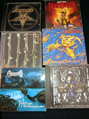 Κουτιά CD heavy metal μεταχειρισμένα, πακέτο 6 με booklet χωρίς CD