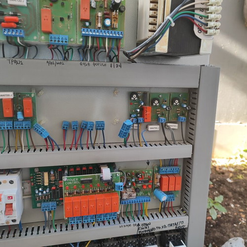 Industrial electrical control panel like new with contactors and relays