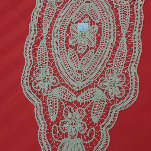 Handmade table runner new, made with saita 92x35, vintage