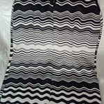 Sleeveless dress, black and white