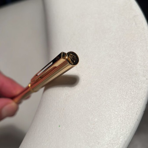 Waterman pen used, gold color, made in France