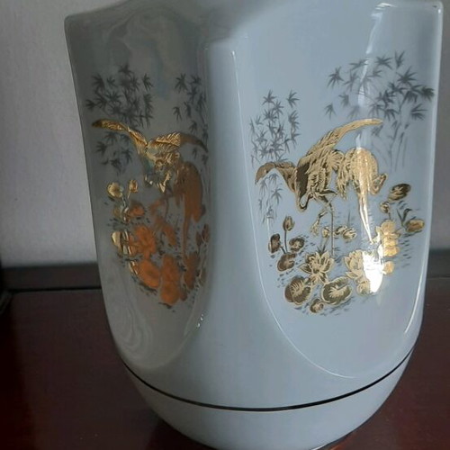 Limoges porcelain vase used, dimensions 24x14cm