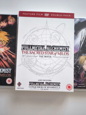 Fullmetal Alchemist Movie Double Pack DVD like new, dubbed animation