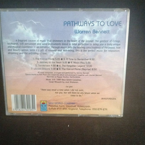 Warren Bennett Pathways to Love CD like new