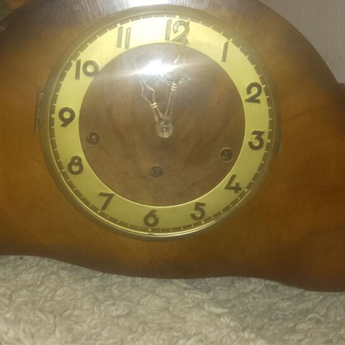 French fireplace clock Girod like new, mantel, analog