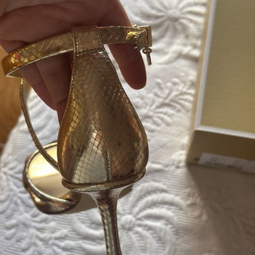 Michael Kors gold sandals size 37 new