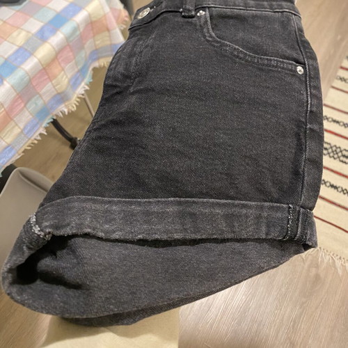 Bershka high waisted black shorts