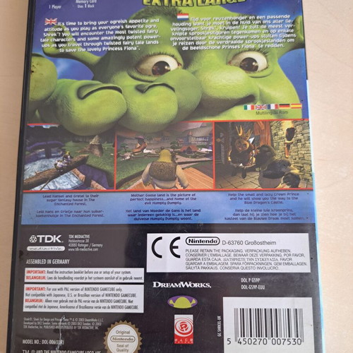 Shrek Extra Large Nintendo Gamecube used, English, excellent condition