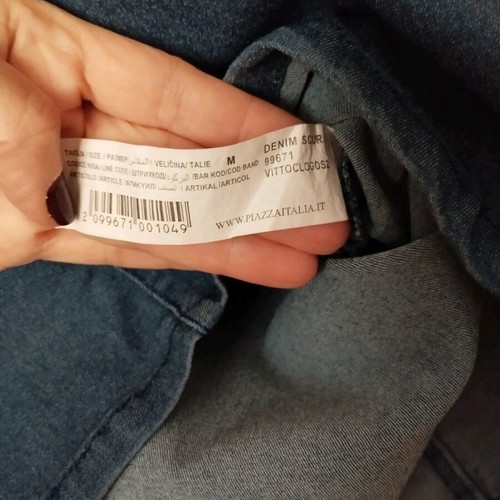 Denim mini skirt like new size M 38 10