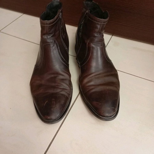 Δερμάτινα μποτάκια Airstep μεταχειρισμένα, καφέ, μέγεθος 45