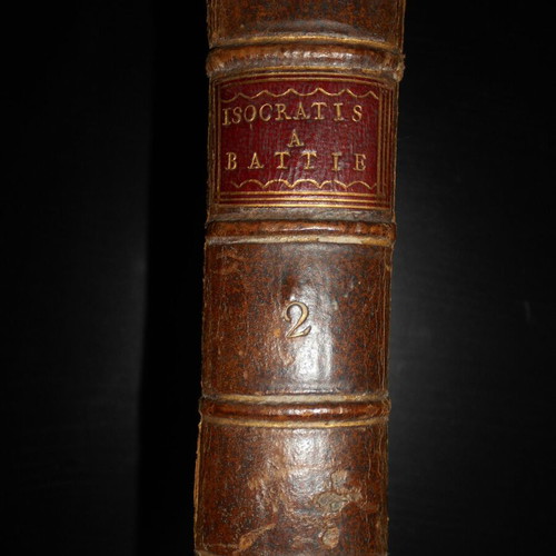 Isocrates book 1748 used, Greek text