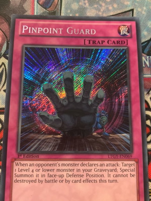 Pinpoint Guard Secret Rare Yu-Gi-Oh! 5Ds card like new